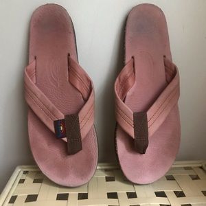 Pink Rainbow Flipflops